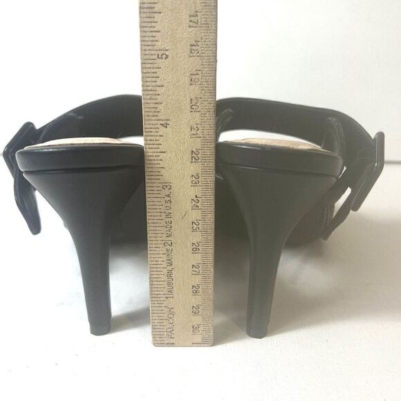 Alfani Step n Flex Womens 8 M Black Synthetic Stiletto Heels Slide Sandals Shoes - Picture 7 of 11